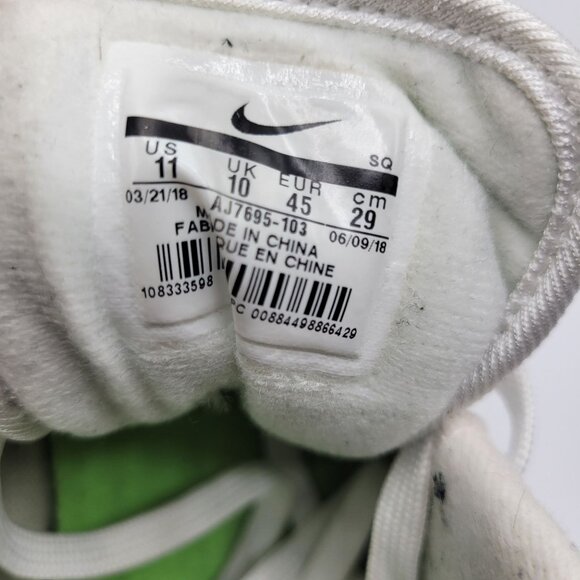 Nike Air Max AJ7695 103 Mens Sneakers White/Lime/Blue US 11 UK 10 EUR 45 - Picture 2 of 16
